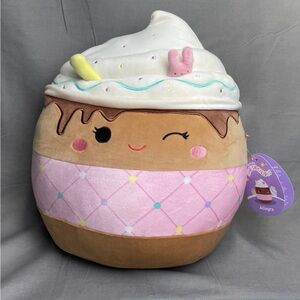 Squishmallows Kelly Toys Pink and Brown Sweet Treat Plush Allegra 12 inch